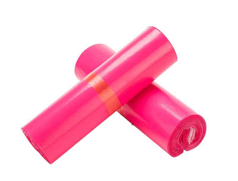 清苑玫红色快递袋-02